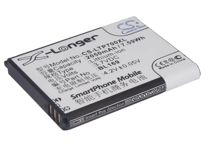 Аккумулятор Cameron Sino BL169 на 2050 мАч для Lenovo A789 P70 S560|cameron sino|bl169 battery for lenovobattery lenovo |