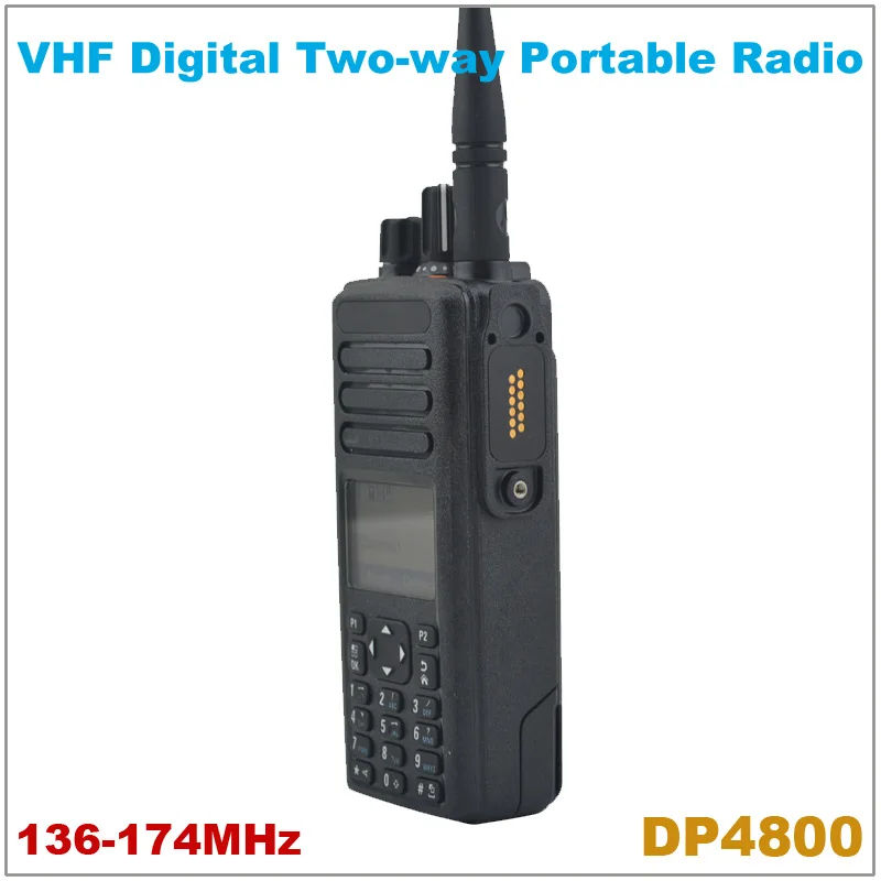 Оригинальная Портативная радиостанция DP4800 VHF 136 174 МГц цифровая портативная рация