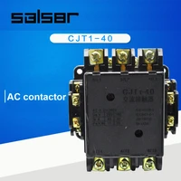 ac contactor motor control communication contactor cjt1 40 silver contact 36v 110v 127v 220v 380v cdc10 40