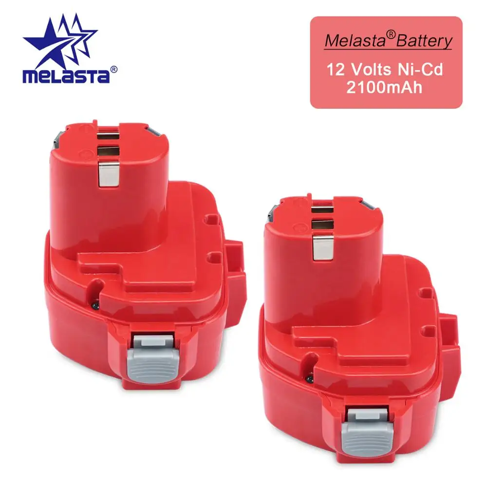 

MELASTA 2pcs 12v Ni-Cd 2.1Ah Replacement Battery for Makita 1220 PA12 1222 1233S 1233SA 1233SB 1235 1235A 1235B 192598-2