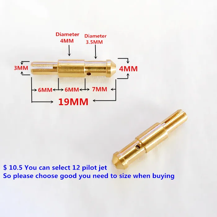 (12 шт. пилотная струя/упаковка) двухтактный стартер карбюратора POLINI DELLORTO T5 JNC pilot jet