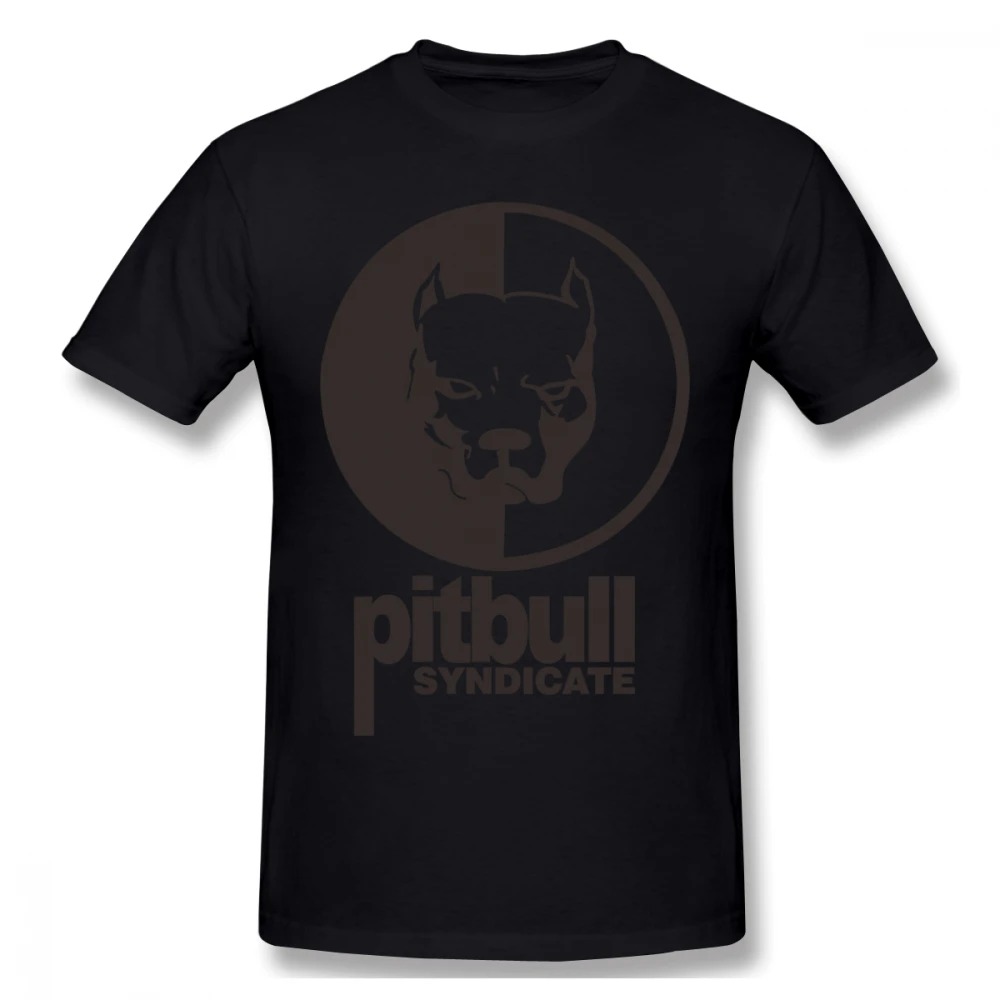 Pitbull Собака Футболка для мужчин плюс размер 4XL 6XL Команда Тройник |
