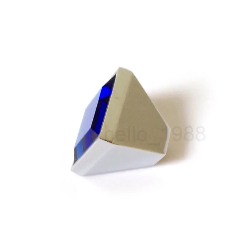 Квадратные синие Хрустальная круглая ручка на шкаф шкафа ящика Потяните ручки