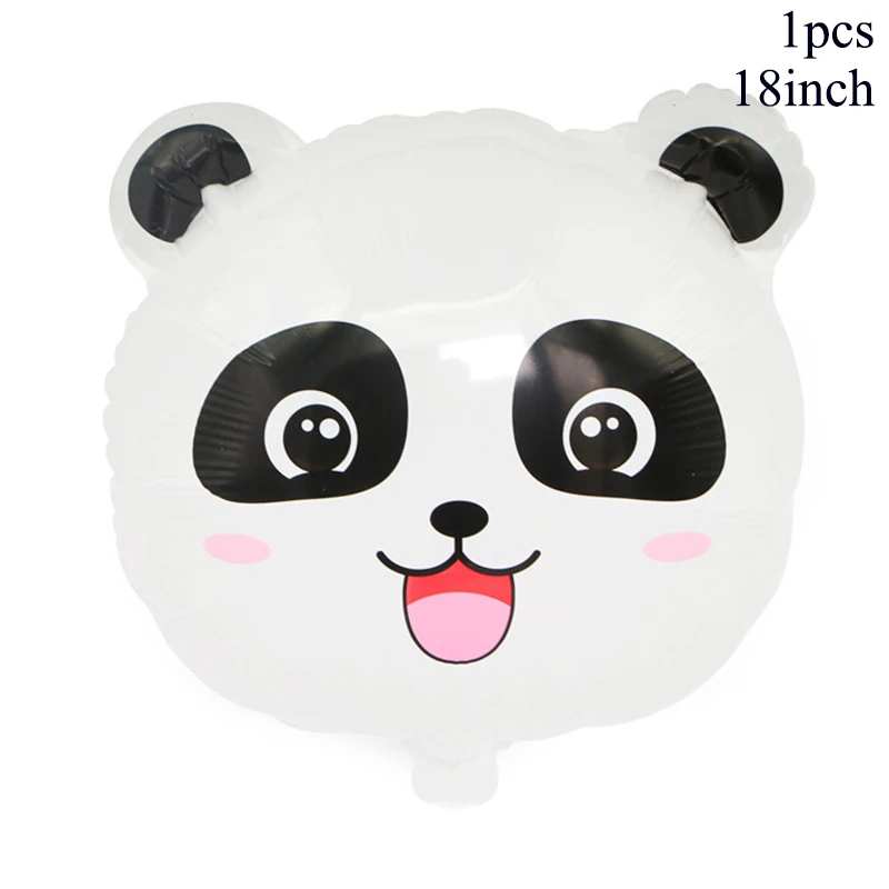 panda s TAOUP 17 шт. розовый и голубой номер шар с днем рождения цифры шар День Рождения украшения дети мальчик девочка вечерние баллон - Цвет: panda s