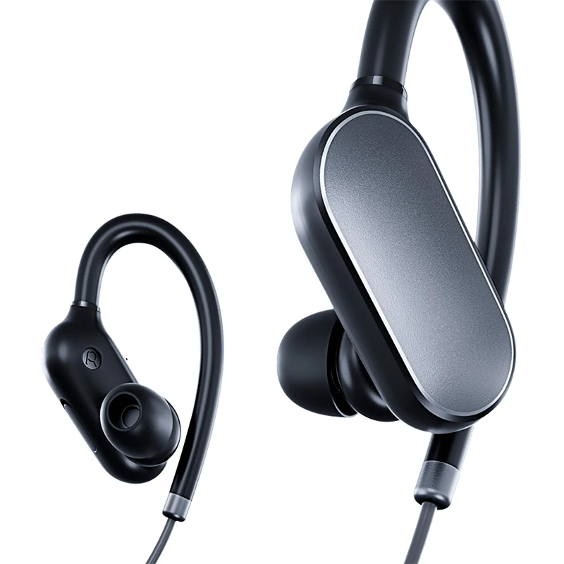 Xiaomi Sports Bluetooth Wireless Earphones 4.1 Ear Hook Headset IPX4 Waterproof Dynamic Sound Black | Электроника