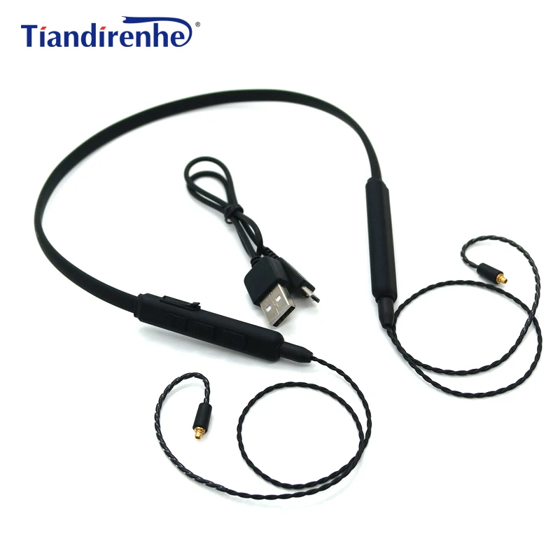 DIY MMCX Bluetooth кабель для Shure SE215 SE315 SE535 SE846 UE900 наушников съемный адаптер Беспроводной