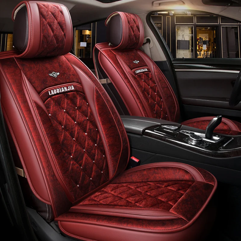 Зимняя плюшевая подушка для сиденья автомобиля Volkswagen Beetle СС EOS Golf Jetta Passat Tiguan TOUAREG