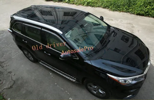 Очень идеально! Для Toyota Highlander Kluger 2014 2015 декоративные верхние багажники боковые