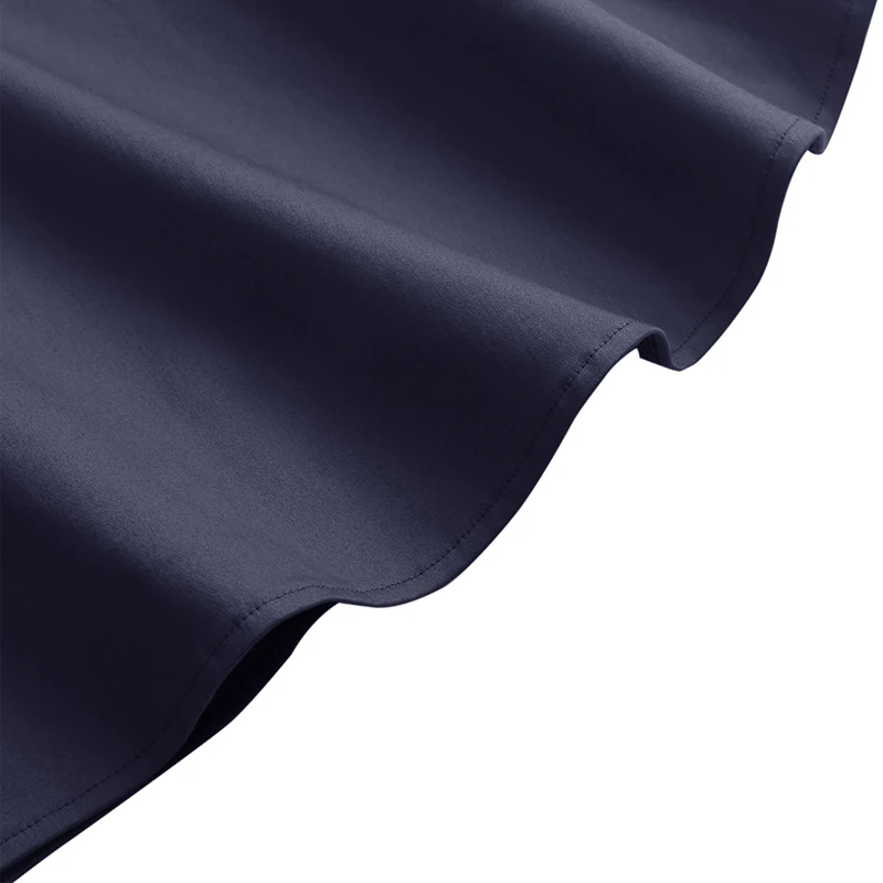 Новинка осени 2018 винтажное высококлассное темно-синее платье с одним вырезом и