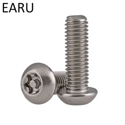 304 stainless steel anti-theft screws Bolt round Pan plum Six-Lobe Security Head with needle core M3*4/5/6/8/10/12/14/16/18-25mm |