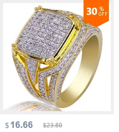 Хип хоп мужские кольца мода рок украшения для мужские подарки Bling Iced Out Иисус Корона AAA циркон кольца