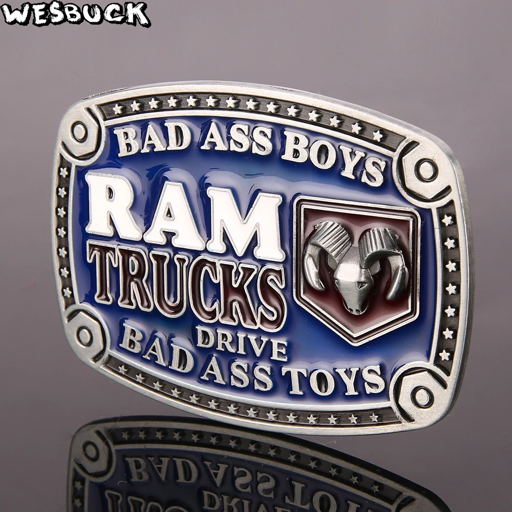 WesBuck Новое поступление Мужская пряжка для ремня модная Bad Ass мужские аксессуары 5