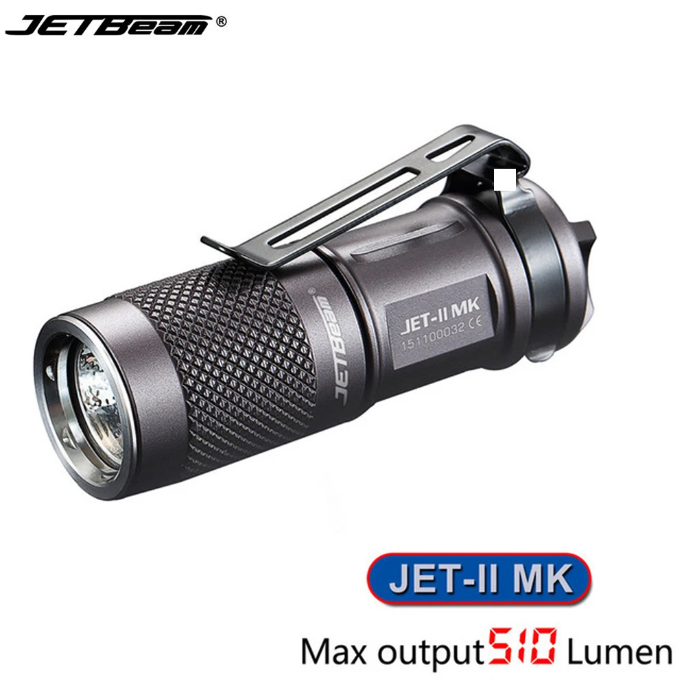 JETBeam II MK свет Глава селектор яркость фонарик CREE XP-L Привет SMO max 510 люмен Луч