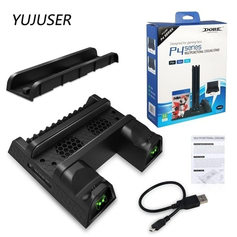 Yujuser для PS4/PS4 тонкий/PS4 Pro многофункциональная Вертикальная охлаждающая подставка