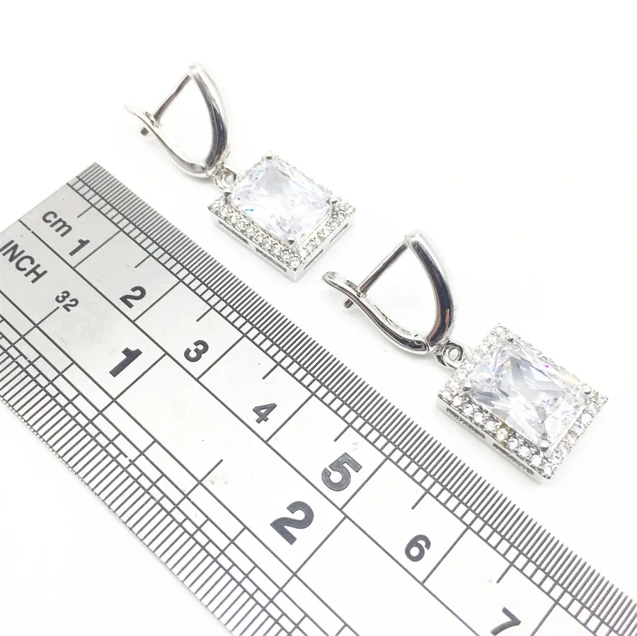 Женский ювелирный комплект из колье и серёг серебра 925 пробы|necklace earring|jewelry set