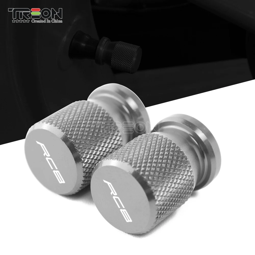 

TREON Motorcycle Accessories 1 Pair CNC Aluminum Wheel Tire Valve Stem Air Airtight Covers Caps For KTM RC8 All Years 3 Colors