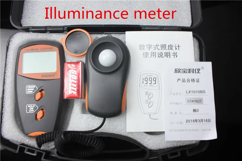 Physical examination Digital Luxmeter Light Meter Test Spectra Auto Range Hot Worldwide Light Illuminance Measuring LX1010BS