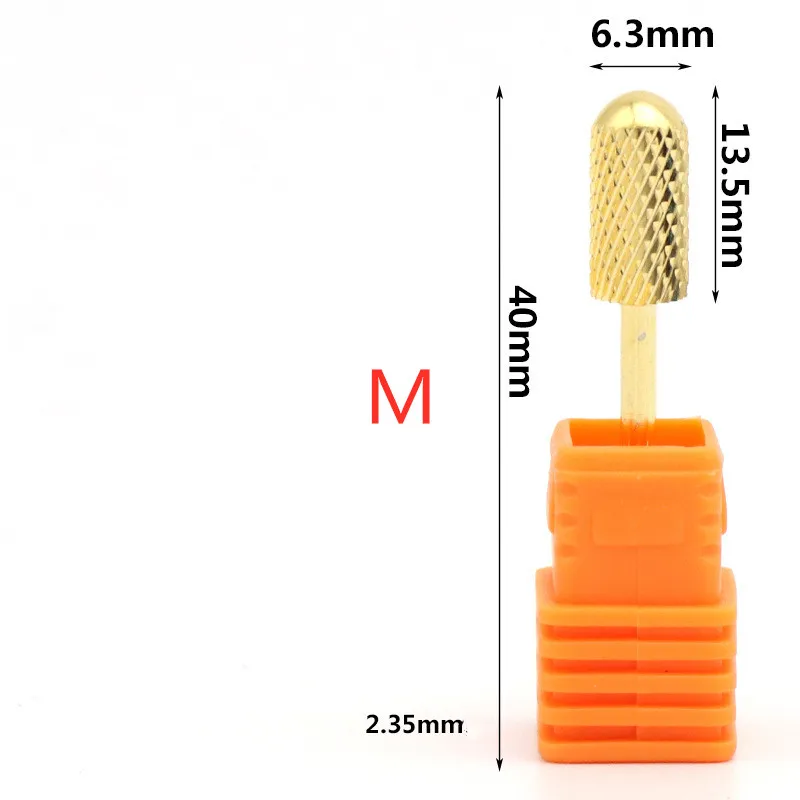 M Горячий фрезерный маникюрный станок твердосплавные сверла для ногтей керамический, твердосплавный фрезерный станок для маникюра - Цвет: M