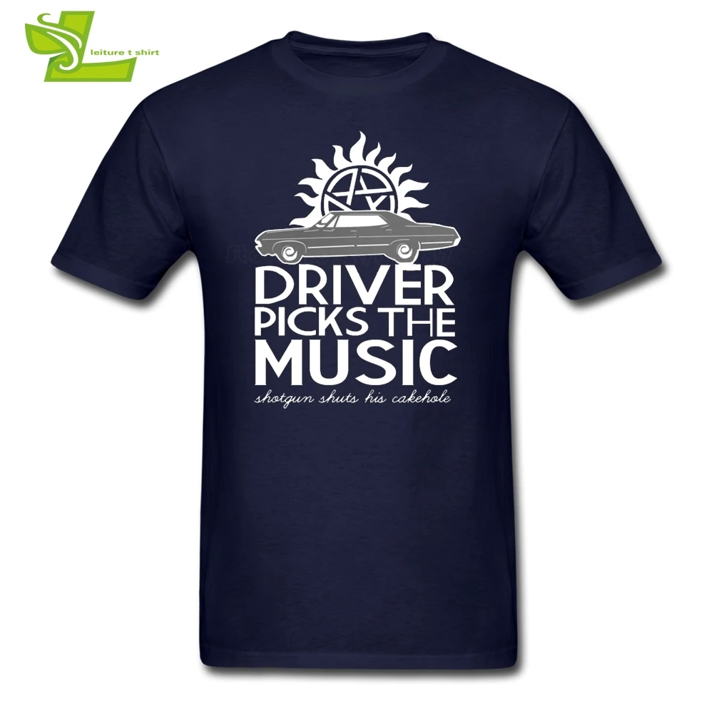 Супернатуральная футболка с надписью Driver Picks The Music Новое поступление футболок