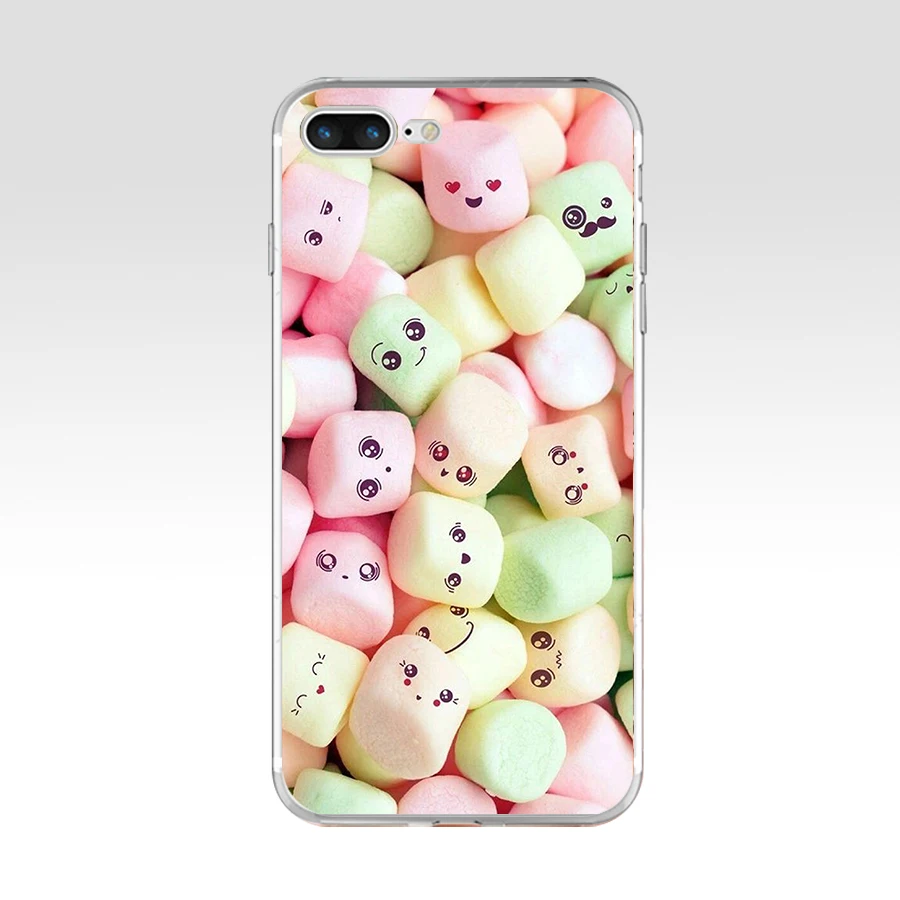 Забавный мягкий чехол D из ТПУ для iPhone 8 Plus прозрачный силиконовый телефона с