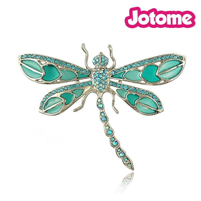 Женская Брошь в виде стрекозы с синей эмалью 65 мм|pins for women|brooch pins womenbrooch |