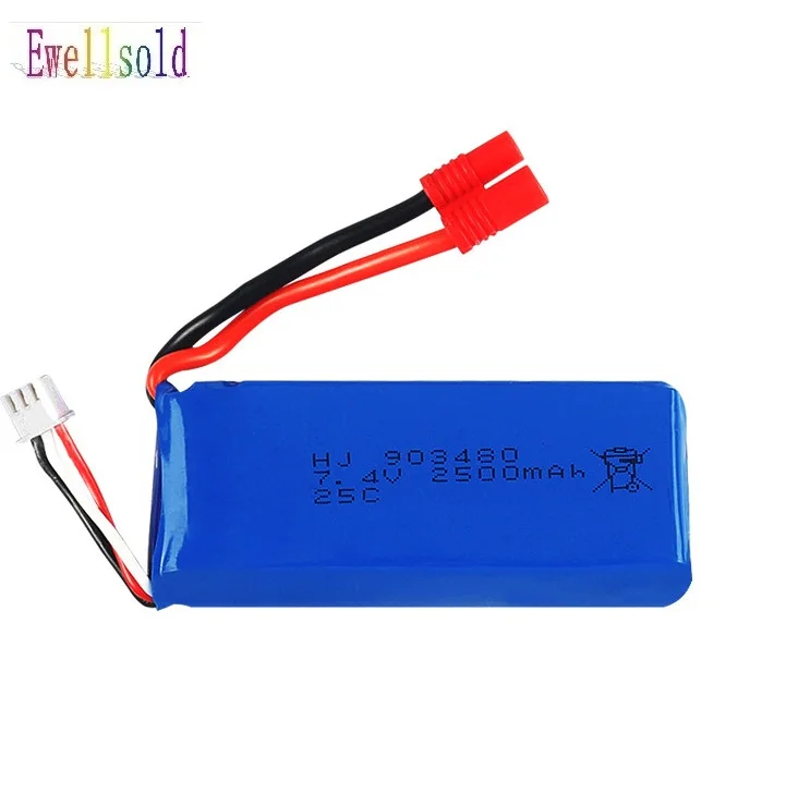 Запасные части для квадрокоптера X8C X8W X8G X8HW X8HC X8HG 899 K70 K70C K70W R/C drone R/C 7,4 в 2500 мАч литий-полимерный Аккумулятор 7,4 в 2500 мАч
