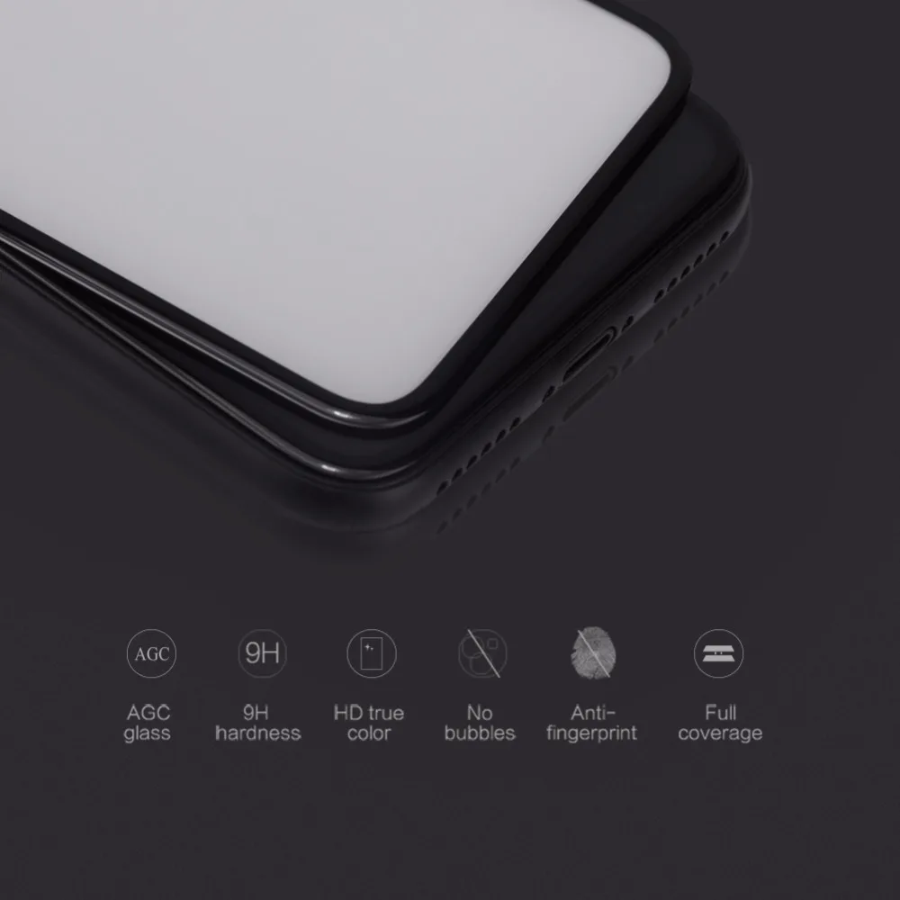 Защитное стекло Nillkin 3D CP + Max закаленное с полным покрытием для iPhone XS XR X 8 7