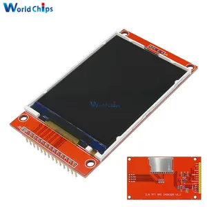 Модуль последовательного порта ЖК-дисплея 2,8 дюйма 240x320 SPI TFT с PCB адаптером ILI9341 5 В3,3 В 2,8 дюймовый светодиодный дисплей для интерфейса 5110