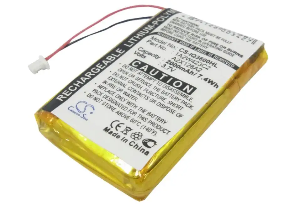 Аккумулятор Cameron Sino 2000 мАч для GARMIN iQue 3200 3600 3600a 1A2W423C2 A2X128A2|Аккумуляторы мобильных