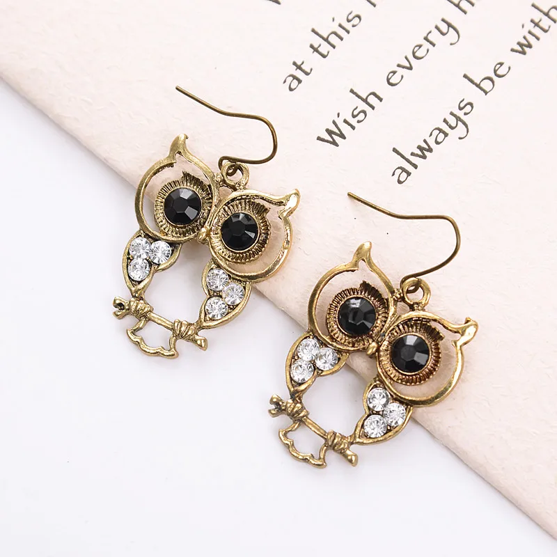 Новинка 2016 шикарные Винтажные серьги золотистого цвета с вырезами в виде