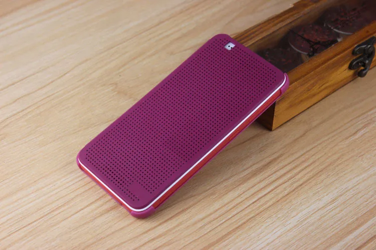 Официальный Дизайн точка зрения Смарт мягкий флип чехол для htc Desire Eye M910X с авто