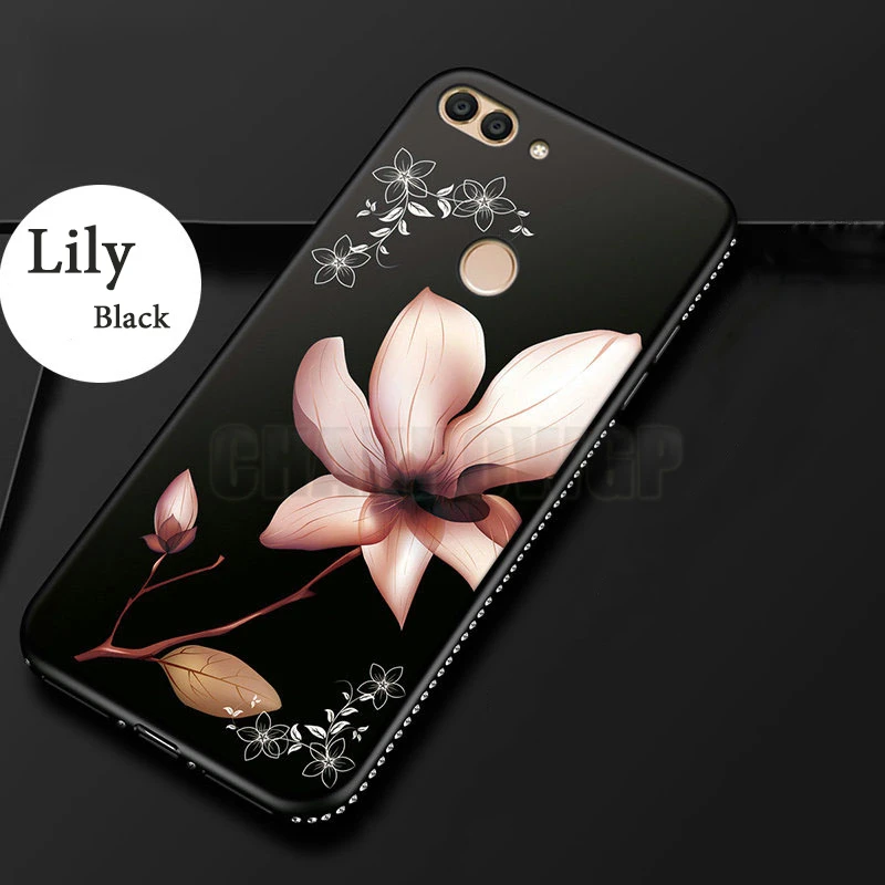 Рельефный матовый чехол с цветочным рисунком для Huawei P умная фотография рис. LA1 LX2