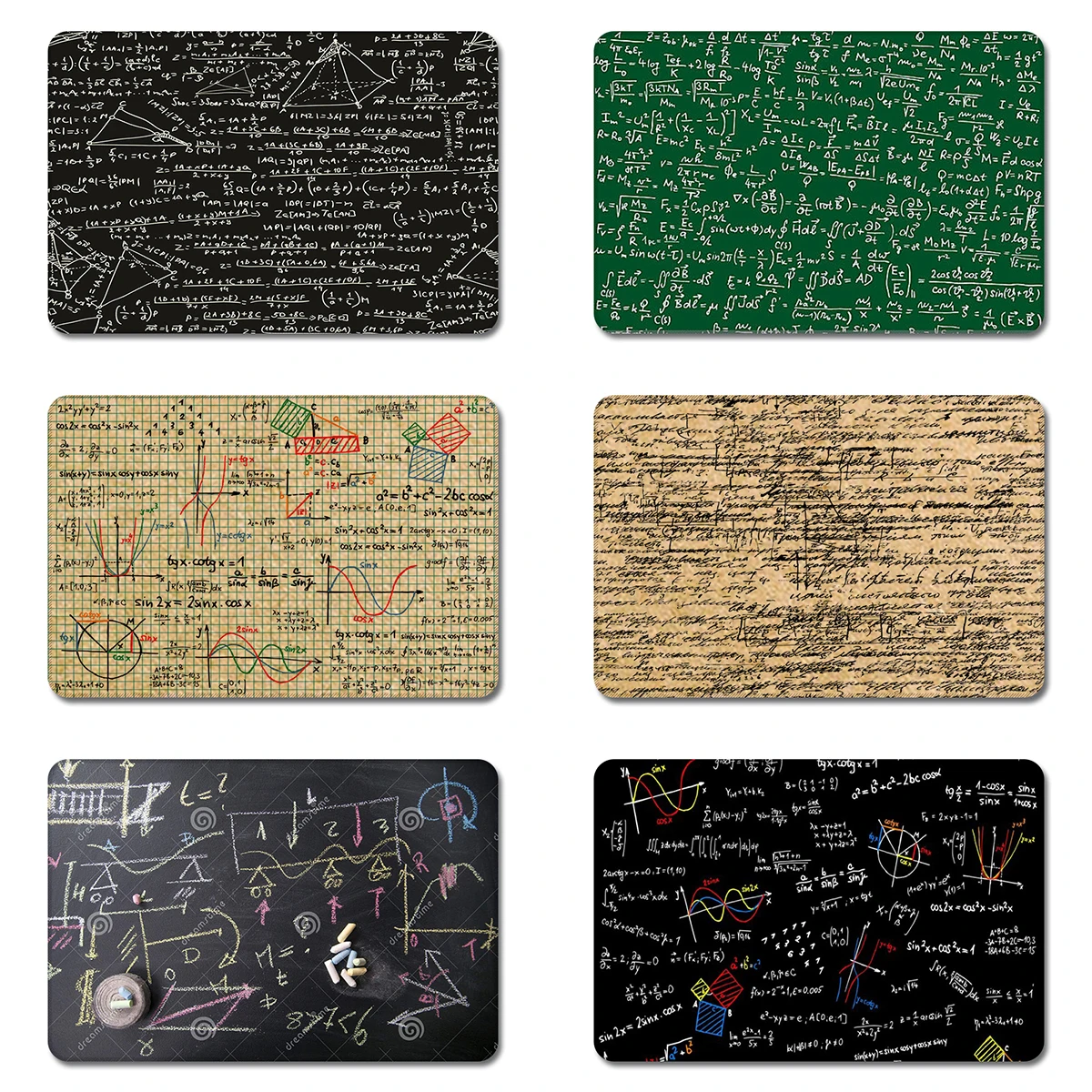 Коврик для мыши Math Chemistry Doodles Graphics Nature резиновый коврик компьютерный корпус