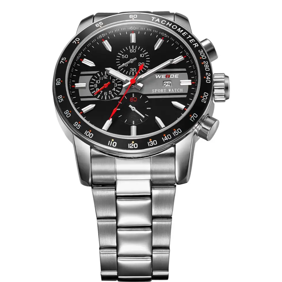 Weide dive quartz men full steel watch relogios brand luxury sports watches wristwatches relogio reloj|watch stand|watch tv on your computer