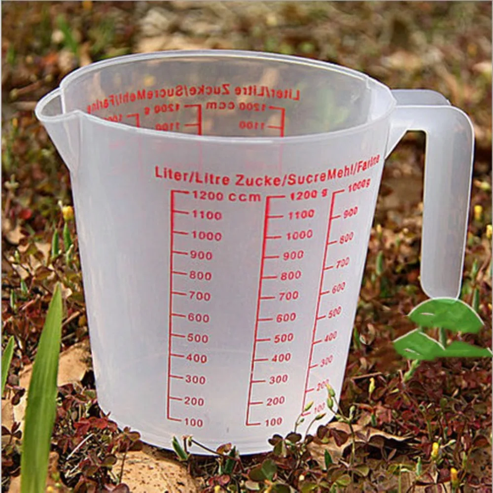 Measuring Cup Plastic Beaker - Heat Resistant Transparent Labs Graduated Beakers 1200ml | Дом и сад