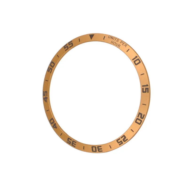 Time 46mm Rose Gold 42 мм/46 мм клейкое кольцо-ободок для циферблата, защитный ободок для часов, устойчивый к царапинам, металлический ободок, Сменные аксессуары для смарт-часов - Цвет: Time 46mm Rose Gold
