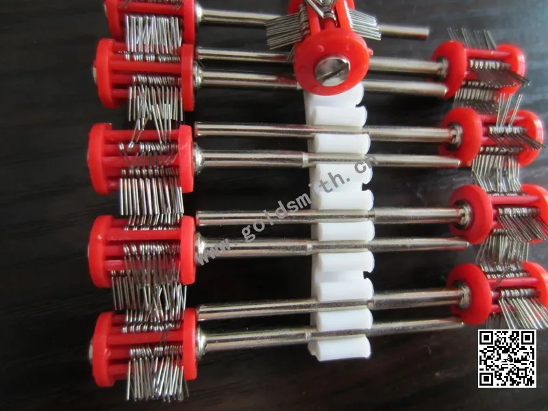 

10pcs red mounted matt brush wire dia : 0.2mm jewlery making machine matt wire brushes