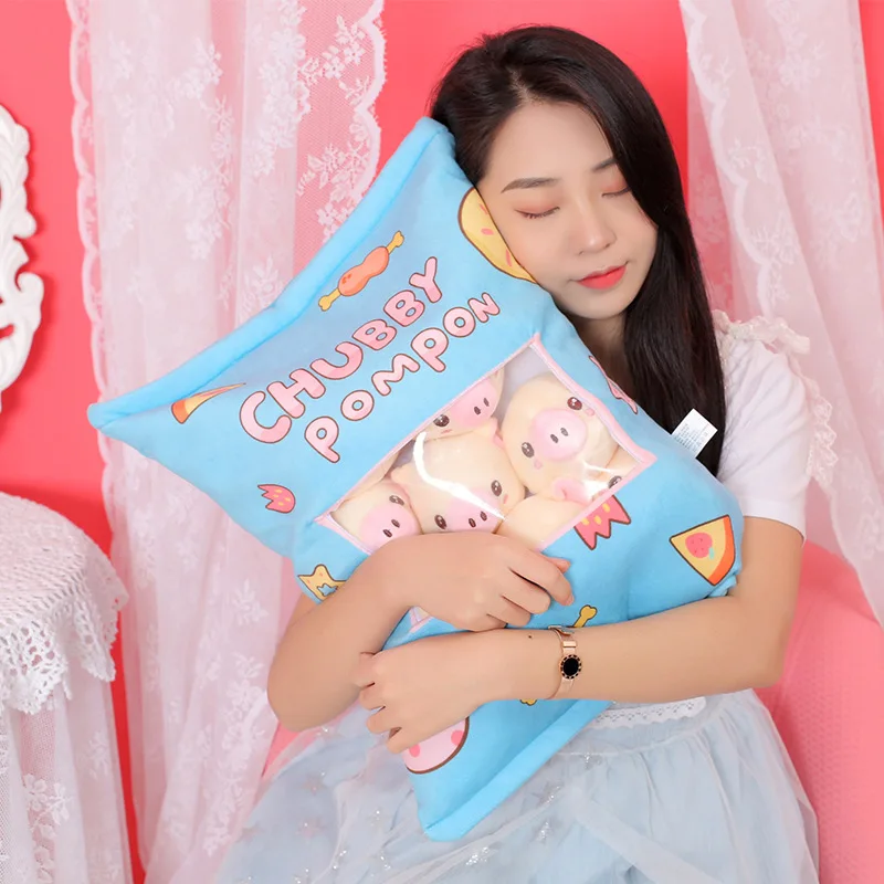 50*40 см Kawaii креативная подушка для поросенка 8 мягких плюшевых поросят кукольная