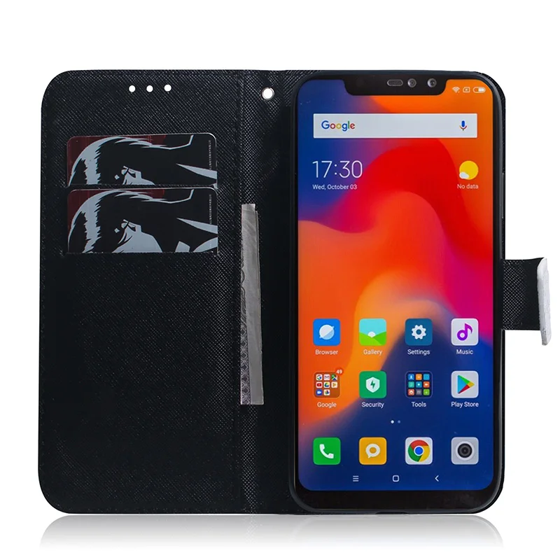 Флип-чехол, кожаный чехол для Xiaomi Redmi Note 6, Роскошный кошелек, подставка, чехол для телефона, для Redmi Note 6 Pro, мягкий силиконовый чехол <