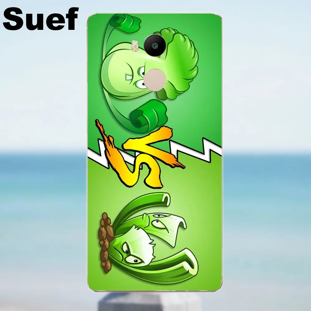 Suef Plants Vs Zombies ТПУ лучшие чехлы для Xiaomi Redmi 4 3 3S Pro Mi3 Mi4 Mi4i Mi4C Mi5 Mi5S Mi Max Note 2 4|case for xiaomi|case