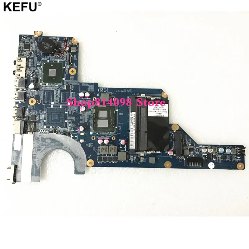 

654118-001 Laptop motherboard for HP Pavilion G7 G4-1000 G6-1000 R18D motherboard i3-370M CPU DAR18DMB6D1 DDR3 100% Tested