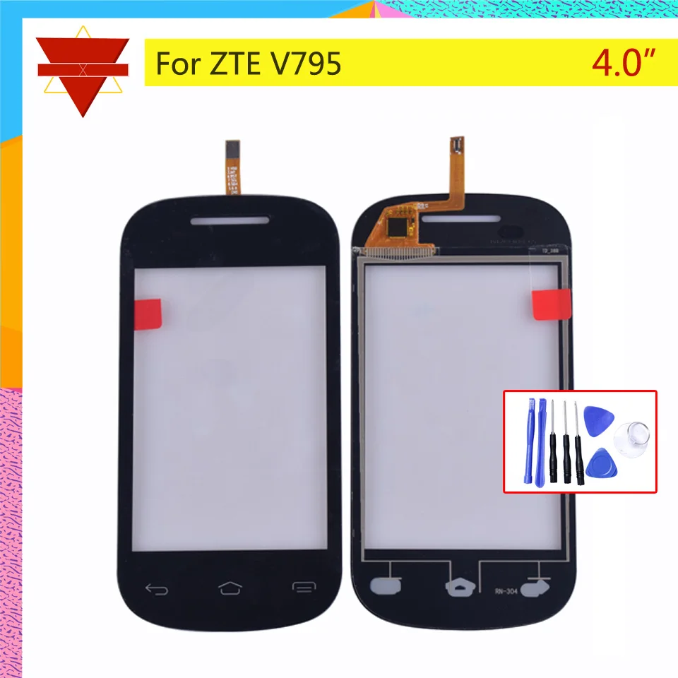 Original Touch Panel Sensor For ZTE V795 Mobile Phone Screen Digitizer Touchscreen Glass Part Replacement Black | Мобильные телефоны