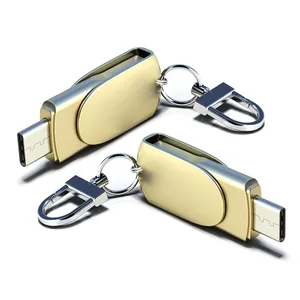 Металлический USB флеш-накопитель Type-C OTG для адаптера кабеля для телефона, флеш-накопитель Type-C на 128 ГБ, 16 ГБ, 64 ГБ, 32 ГБ, флеш-накопитель USB C на 64 ГБ