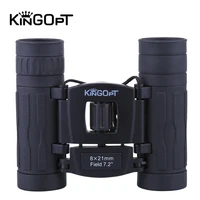 kingopt 8x21 binoculars high power mini hd fmc blue film binocular telescopes outdoor hiking camping bird watching tools