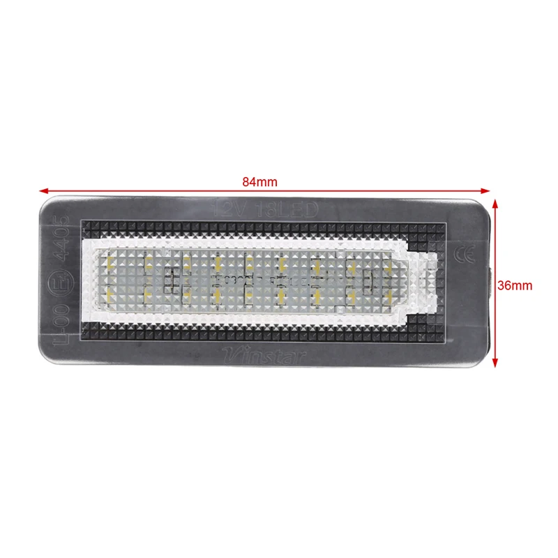 

1 Pair 18 LED Car Canbus No Error Code License Plate Lamp For Smart Rear Light