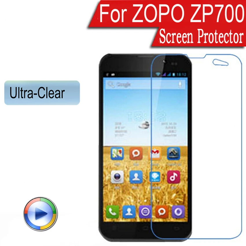 5 шт./партия для ZOPO ZP 700 Ultra Clear ЖК-дисплей Экран протектор ZP700 4.7 &quot( 5x Плёнки + ткань)