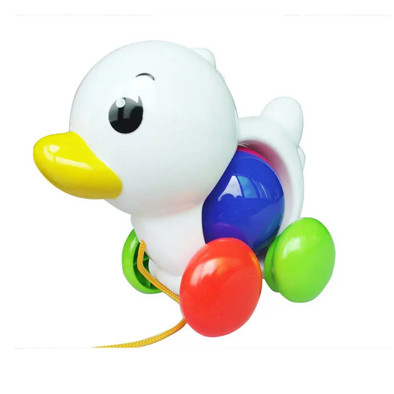 15cm Baby Cute Cartoon Duck Rattle Toy Infant Appease Early Education Intelligence Plastic Toys Hand Bell Gift For Kids | Игрушки и