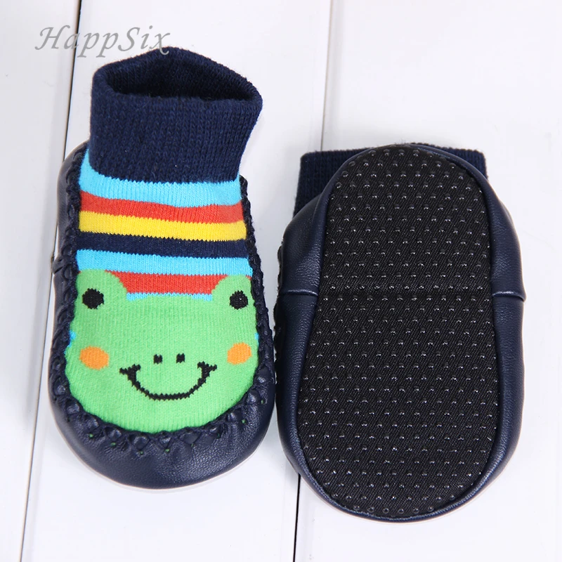 baby floor socks cotton boys girls soft cartoon Baby Toddler Non-Slip Booties Shoes Socks Autumn Winter Thicken Antiskid Sock | Детская