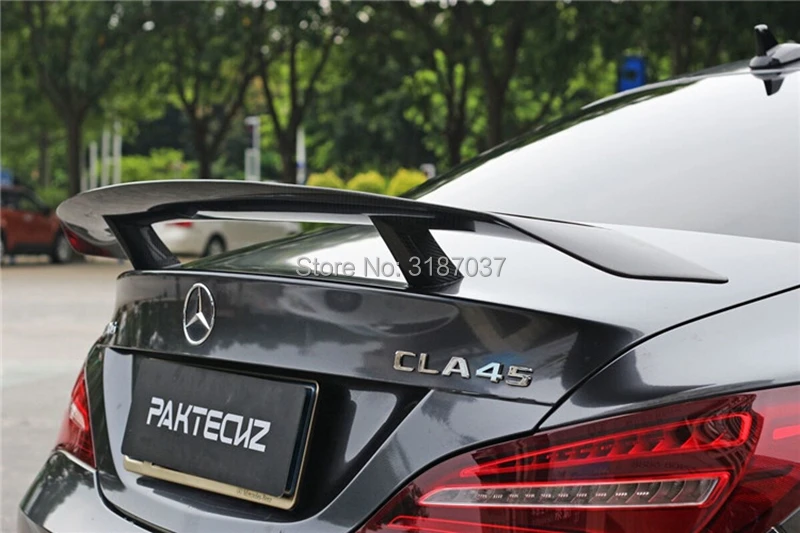 Задний спойлер из углеродного волокна для Mercedes Benz CLA CLASS W117 CLA45 2013 2016|Спойлеры и
