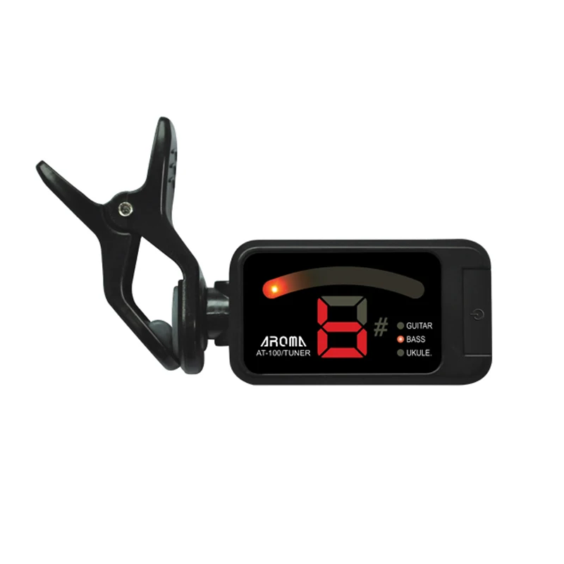 

AROMA AT100 LCD Clip-on Electronic Digital Chromatic Bass UkuleleUkelele violin uke Wholesale free shipping gitare gitara gitarr